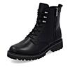 Remonte Tex Laced Biker Boot - Black Leather